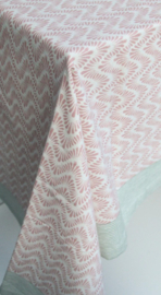 Rozablue Tafellaken - Waves Salmon Roza - 160 x 270 cm