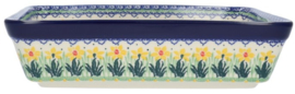 Bunzlau Oven Dish Rectangular 2850 ml Dancing Daffodils 22 x 8 x 28 cm -Limited Edition-