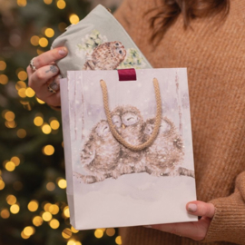 Wrendale Designs Gift Bag - Medium 'Three Wise Men' owl