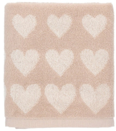 Bunzlau Kitchen Towel - Hearts Sand