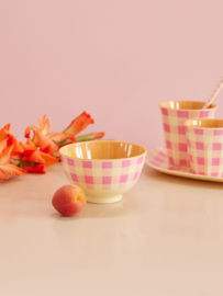 Rice Small Melamine Bowl - Check It Out Print