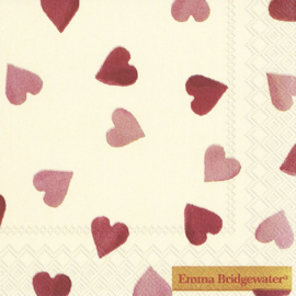 Emma Bridgewater Pink Hearts Cocktail Napkins