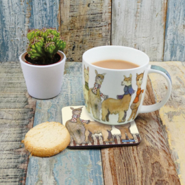 Emma Ball Mug with Gift Box - Alpacas & Friends -mok met rond oor-