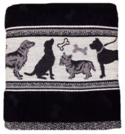 Bunzlau Kitchen Towel Dog Black