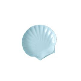 Rice Melamine Dipping Plate in Sea Shell Shape - Arctic Blue - Small