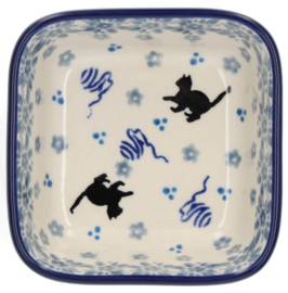 Bunzlau Square Bowl 170 ml 10 x 10 cm Cat