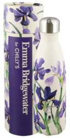 Chilly's Drink Bottle 500 ml Emma Bridgewater Blue Iris -mat met reliëf-