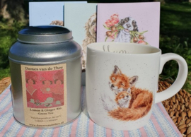 Dames van de Thee -Lemon & Ginger Green Bio- Blikje 100 gram *Thee van de Maand Mei*