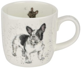 Wrendale Designs 'Frenchie' Dog Mug