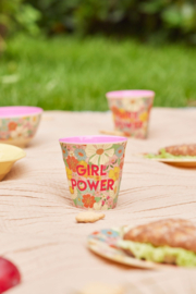 Rice Melamine Cup - Flower Power - 250 ml