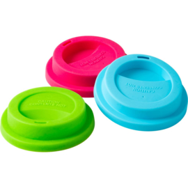 Rice Silicone Lid for Our Melamine Tall Cups in Green, Blue or Pink