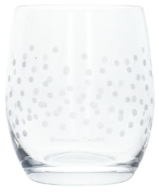 Bunzlau Drinkglas Bubble Dots 300 ml -wit-