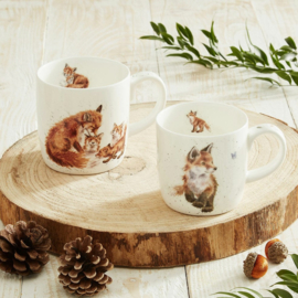 Wrendale Designs 'The Foxes' Fox parent and Child Mug Gift Set