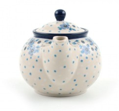 Bunzlau Teapot 900 ml  Blue White Love