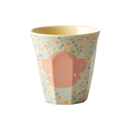 Rice Melamine Kids Cup with Monkey Print - Small