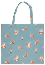 Wrendale Designs 'Bright Eyed and Bushy Tailed' Foldable Shopper Bag - Fox