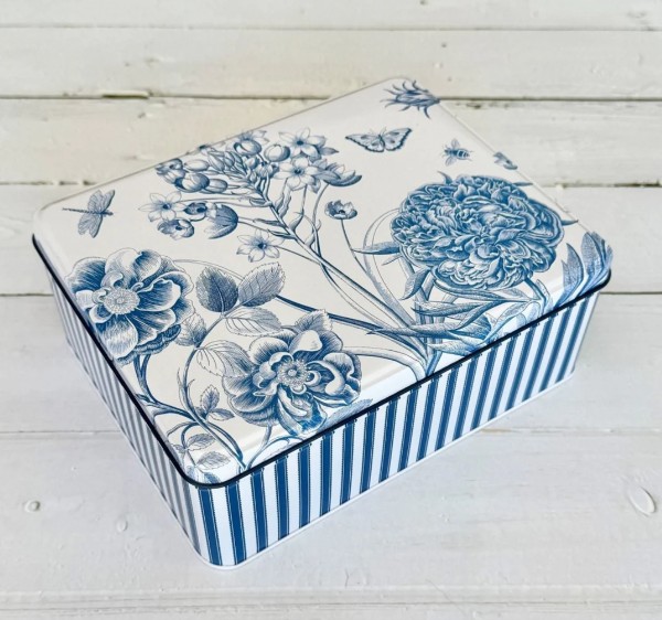 Sanderson - Etchings and Roses - Rectangular Tin