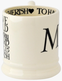 Emma Bridgewater Black Toast - 'Mr & Mr' Set of 2 1/2 Pint Mugs Boxed