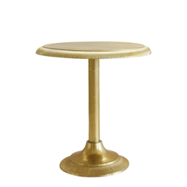 Rice Round Aluminum Table - Gold