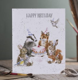 Wrendale Designs Card 'Woodland Party' Birthday