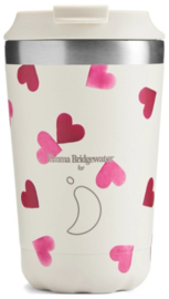 Chilly's Coffee Cup 340 ml - Emma Bridgewater - Pink Hearts - 100% lekvrij