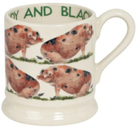 Emma Bridgewater - Farmyard Animals - Oxfordshire Sandy & Black Pig - 1/2 Pint Mug