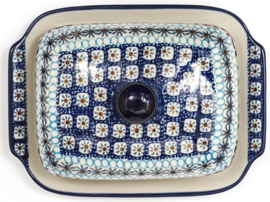 Bunzlau Butter Dish with Plate Marrakesh