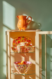 Rice Tall Melamine Cup - Peaches Print