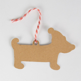 Sass & Belle Gift Tags Christmas Dachshund -Set of 12-