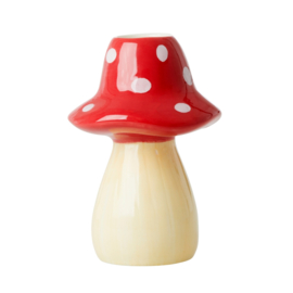 Rice Ceramic Candle Holder Mushroom Shape - Tall