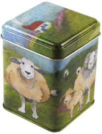 Emma Ball Small Rectangular Tin - Felted Sheep