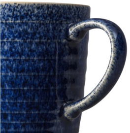 Denby Studio Blue Cobalt/Pebble Ridged Mug 400 ml