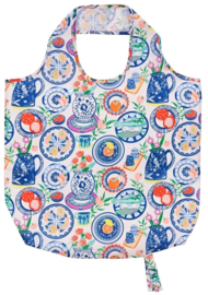 Ulster Weavers Roll-Up Bag - Mediterranean Plates