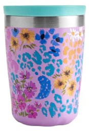 Chilly's Coffee Cup 340 ml Leopard Blossom -mat met reliëf-