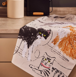 Ulster Weavers Cotton Tea Towel - Feline Friends