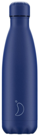 Chilly's Drink Bottle 500 ml All Blue -blauwe dop-