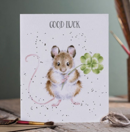 Wrendale Designs 'Little Clover' Good Luck Card