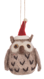 Sass & Belle Owl with Hat Felt Decoration