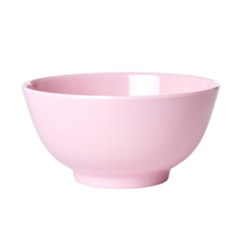 Rice Medium Melamine Bowl -Pale Pink- 'Flower me Happy'
