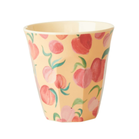 Rice Medium Melamine Cup with Peach Print