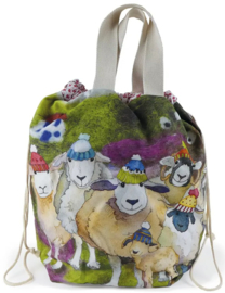 Emma Ball Large Bucket Bag - Happy Sheep