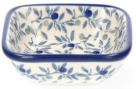 Bunzlau Square Bowl 70 ml 8 x 8 cm Blue Olive