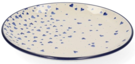 Bunzlau Plate Ø 25,5 cm - Hearts