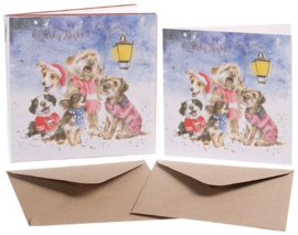 Wrendale Designs 'O Holy Night' Dog Christmas Card Box Set - set van 8 kaarten