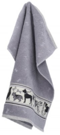 Bunzlau Kitchen Towel Dog Grey