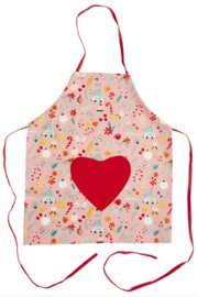 Rice Apron - All over Christmas Print - Heart