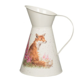 Wrendale Designs 'Foxgloves' Flower Jug -cream colored base-