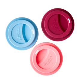 Rice Silicone Lid for Melamine Tall Cup in Gendarme Blue, Maroon or Pink