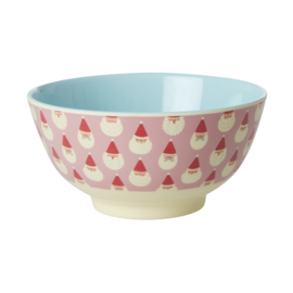 Rice Medium Melamine Bowl - Santa Baby Print