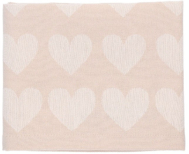 Bunzlau Tea Towel - Hearts Grey Sand